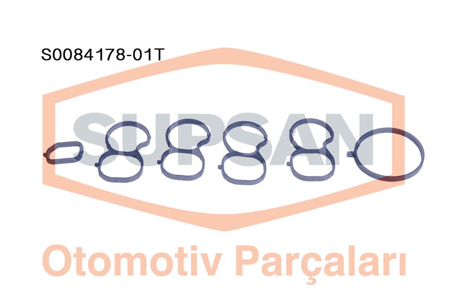SUPSAN CONTA EMME MANİFOLD TAKIM FİAT LİNEA - BRAVA - ALFA 159 1.6 16V MULTİJET ENG. 198 A2.000 - 955 A3.00 OEM: 71754211 - SUPSAN S0084178-01T kodlu oto yedek parça görseli