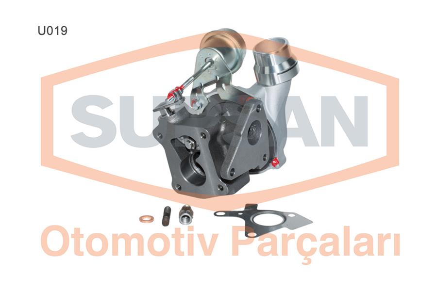SUPSAN TURBO ŞARJ RENAULT CLIO III 10 CLIO IV 12 21 FLUENCE 10 MEGANE II 05 10 MEGANE III 08 14 SYMBOL II 08 DUSTER 10 DOKKER 12 MICRA III K12 05 10 NOTE E11. NE11 10 12 1.5dCİ 80-86 PS OEM: 8200889694-7701476880-144110420R - SUPSAN U019 kodlu oto yedek parça görseli