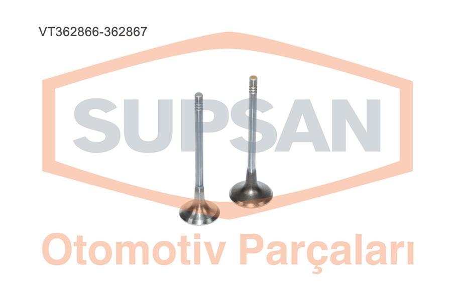SUPSAN SUBAP TAKIMI EMME EGZOZ P206-P207-P208-P301-P307-P308-P407-P508-P2008-P3008-P5008-PARTNER-BERLINGO-E XPERT-RIFTER-JUMPY-C2-C3-C3-C4-C5-XSARA-DS3-DS4-DS5 1.6 HDI EURO5 DV6C FOCUS III 11 17 FIESTA 08 OEM: 0948.F7-0949.F5-AV6Q6505-AV6Q6507 - SUPSAN VT362866-362867 kodlu oto yedek parça görseli