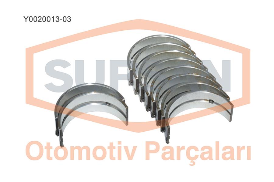 SUPSAN YATAK ANA FİAT PALİO. BRAVO. MAREA 1.6 16V TORK MOTOR ENG. 182 A 4.000 - SUPSAN Y0020013-03 kodlu oto yedek parça görseli