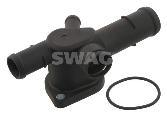 SWAG TERMOSTAT YUVASI FLANŞI GOLF5-6-JETTA III-IV-OCTAVIA-A3 1.6-2.0 BSE-BGU-BSF-AHW-CBPA-CKJA FEBI 29888 OEM: 06A121132R - SWAG 30929888 kodlu oto yedek parça görseli