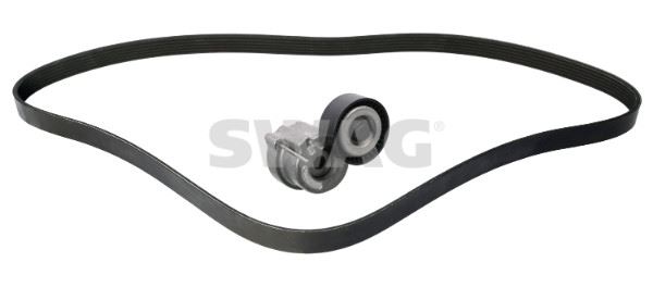 SWAG V KAYIŞ SETİ FIAT EGEA 15 500L 14 ALFA ROMEO GIULIETTA 14 1.6D MTJ 6PK 1345 55251324 OEM: 55251324 - SWAG 33109240 kodlu oto yedek parça görseli