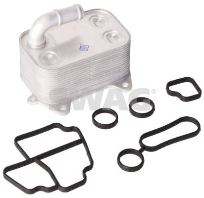 SWAG YAĞ SOĞUTUCUSU TEK MOTOR YAĞ SOĞUTUCUSU A6 11> 14 2.0TDI CONTA SETLİ OEM: 03L117021D - SWAG 33111943 kodlu oto yedek parça görseli