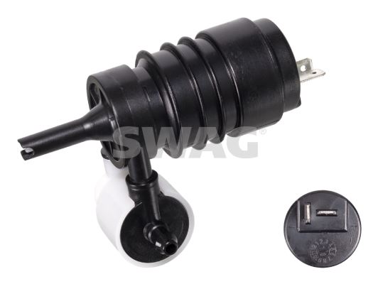 SWAG CAM SU SİLECEK FİSKİYE POMPASI MOTORU ASTRA F HB-SW 91>98 CORSA B 93>00 VECTRA A HB 88>95 OMEGA B SW 94>03 ÇİFT ÇIKIŞ OEM: 90492357-1450175-90226561-1450162 - SWAG 40905568 kodlu oto yedek parça görseli