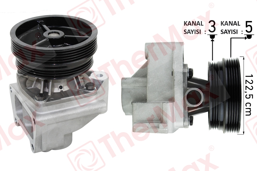 THERMAX DEVİRDAİM ALT KARTER KOMPLE BRAVO-BRAVA 96-01 DOBLO 01 MAREA 99-02 PALIO 96 1.6 16V PA629 OEM: 46444355-46400058 - THERMAX T04.118 kodlu oto yedek parça görseli