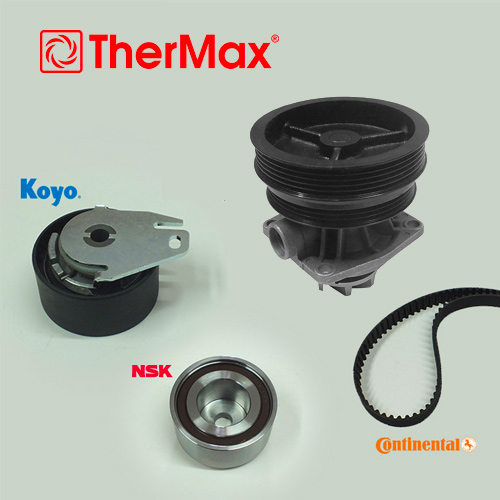 THERMAX DEVİRDAİMLİ EKSANTRİK GERGİ KİTİ BRAVA-BRAVO 95-01 -DOBLO 01>PALIO-ALBEA 96>MAREA 97-02 1.6-1.6 T OEM: 71736715-55171442-55176303 - THERMAX T15.118 kodlu oto yedek parça görseli