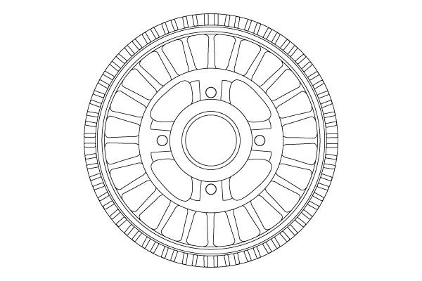 TRW FREN KAMPANASI ARKA RENAULT CAPTUR 13 CLIO IV 12 EXPRESS 21 SYMBOL III 14 KANGOO 08 DACIA SANDERO II 12 LOGAN MCV II 14 DOKKER 12 1.0SCe 1.2TCe 1.5dCi 1.6SCe RULMANLI ABS SENSÖRLÜ OEM: 432007212R-432000505R-432005573R - TRW DB4557MR kodlu oto yedek parça görseli