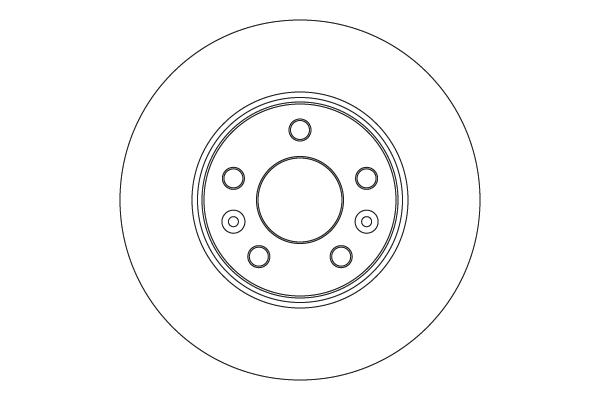 TRW ÖN FREN DİSKİ RENAULT MEGANE IV 15> TALISMAN 15> DIŞ ÇAP:296MM K:26MM Y:44MM 5 DELİK OEM: 402062000R - TRW DF4615 kodlu oto yedek parça görseli