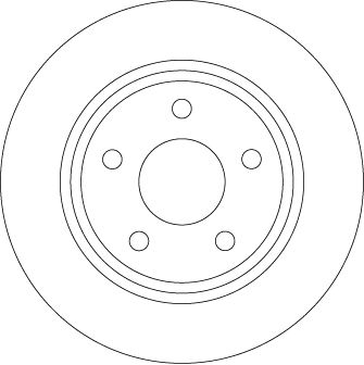 TRW ARKA FREN DISK AYNA FOCUS IV 17 OEM: JX612A315AEA-2196429 - TRW DF6556 kodlu oto yedek parça görseli
