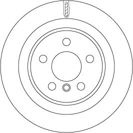 TRW FREN DISKI ARKA BMW F39 F40 F48 F44 F45 F46 MINI F54 F60 OEM: 34216799369 - TRW DF6755 kodlu oto yedek parça görseli