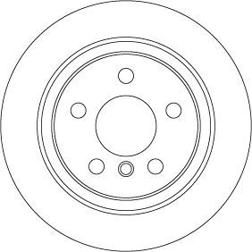 TRW FREN DISKI ARKA BMW F40 F44 F46 F48 F39 I3 MINI F54 F56 F60 OEM: 34216799367 - TRW DF6756 kodlu oto yedek parça görseli
