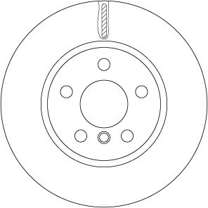 TRW FREN DISKI ON BMW F45 F46 F48 F39 MINI F55 F56 F57 F60 OEM: 34116864439-34116866297 - TRW DF6757 kodlu oto yedek parça görseli