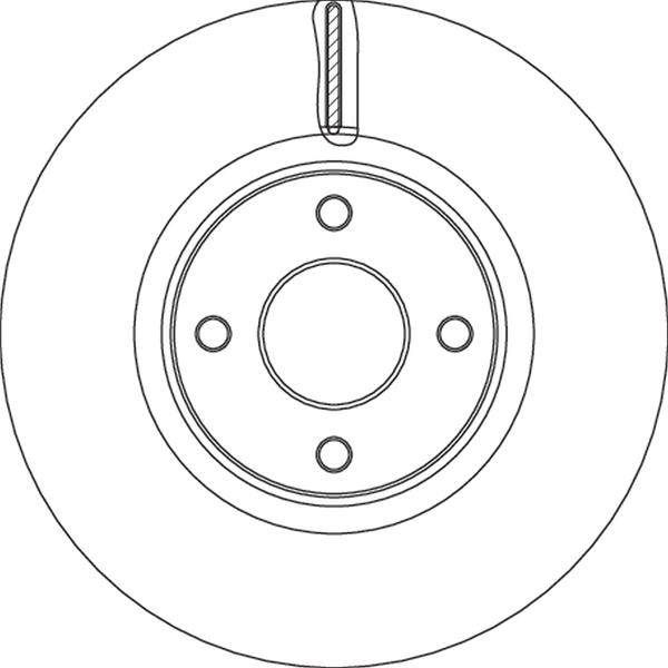 TRW ÖN FREN AYNASI ECOSPORT 14> OEM: 2147409-GN15-1125-CA - TRW DF6761S kodlu oto yedek parça görseli