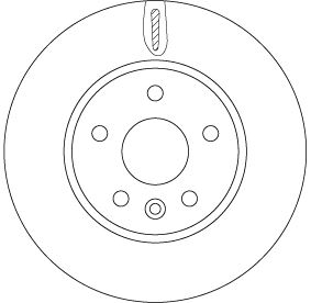 TRW ÖN FREN AYNASI ASTRA K 15 > 15 İNÇ / 5 DELİK 276x26x5DL HAVALI OEM: 13515906-13597459-13597460 - TRW DF6819 kodlu oto yedek parça görseli