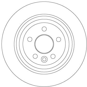 TRW FREN DISKI ARKA FREELANDER 2 L359 06 14 OEM: LR039935 - TRW DF6913 kodlu oto yedek parça görseli