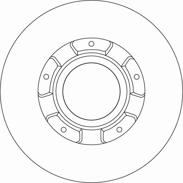 TRW ARKA FREN DISK AYNASI TRANSIT CUSTOM V362 12 ABS LI O.CEKER CAP 308 16 OEM: BK212A097EA-2012584-2040064 - TRW DF6963S kodlu oto yedek parça görseli