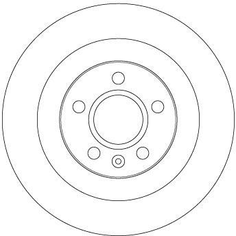 TRW ARKA FREN DİSKİ VOLVO XC40 536 2017 2021 CAP 302X 5 BIJON 16 İNÇ OEM: 31471477-32300123 - TRW DF6970 kodlu oto yedek parça görseli