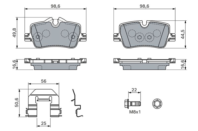 TRW FREN BALATASI ARKA BMW G20 G21 G28 G22 G23 G26 OEM: 34208844393 - TRW GDB8283 kodlu oto yedek parça görseli