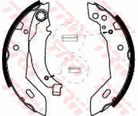 TRW ARKA PABUÇ BALATA XSARA 97-05 205 83-94 306 93-01 309 89-93 ZX 93.97 GS8510 180x32 OEM: 424124-4241.E5-4241.72-4241E5 - TRW GS6228 kodlu oto yedek parça görseli