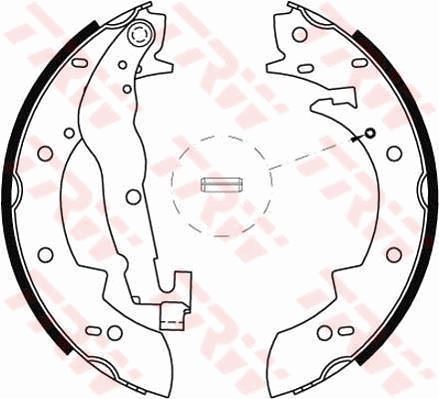 TRW FREN BALATASI ARKA PABUC BMW 316 316I 320I E30 OEM: 34211157302-34219064270 - TRW GS6237 kodlu oto yedek parça görseli