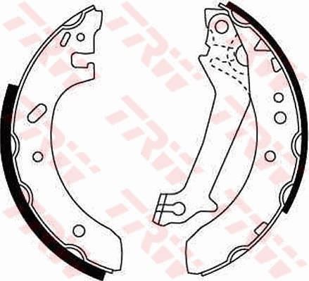 TRW ARKA PABUÇ BALATA ESCORT V/VI 1.4 1.6 1.8D ABS SIZ 95 FIESTA 1.3 1.4 1Ç8D 203x38 GS8608 OEM: 95AB2200BC-6500944-5027752 - TRW GS8607 kodlu oto yedek parça görseli