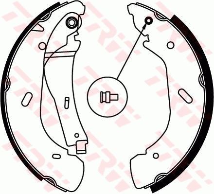 TRW ARKA FREN BALATA TRANSIT V184 00 06 A.CEKER PABUCLU OEM: YC152200A2D-4743576-4525732-T123327 - TRW GS8690 kodlu oto yedek parça görseli