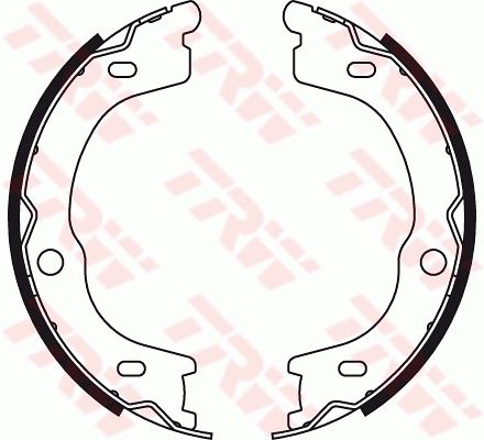 TRW ARKA PABUÇ BALATA KIA SORENTO I 02 OEM: 583503ED01 - TRW GS8784 kodlu oto yedek parça görseli