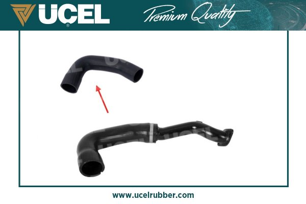 UCEL TURBO HORTUMU TEK HORTUM FIAT DOBLO II 10 1.6D MTJ 2.0D MTJ KELEPÇELİ 51820715-51984104-51901749 OEM: 51820715-51984104-51901749 - UCEL S35635 kodlu oto yedek parça görseli