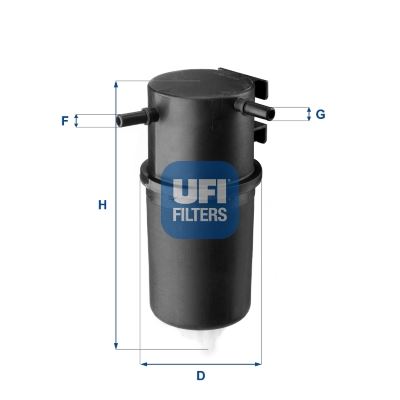 UFI YAKIT FİLTRESİ VW AMAROK 2.0 TDİ 10 2H0127401A-2H0127401B OEM: 2H0127401A-2H0127401B - UFI 2414500 kodlu oto yedek parça görseli