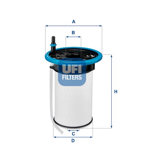 UFI YAKIT FİLTRESİ DOBLO-EGEA-COMBO D 1.3-1.6-2.0 MJTD 16V-500 1.3 16V MJTD 2012 OE 77366216-77366607-818021-77366216 OEM: 77366216-77366607-818021-77366216 - UFI 2605200 kodlu oto yedek parça görseli