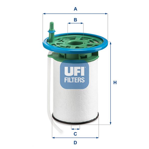 UFI YAKIT FİLİTRESİ BOXER-JUMPER 2.0 BLUE HDI 15 OEM: 77366641-77367433-1614111980 - UFI 2605300 kodlu oto yedek parça görseli