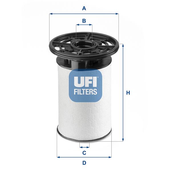 UFI YAKIT FİLTRESİ FIAT DUCATO 10 2.3D F1A Euro6 140/160PS ALFA ROMEO GIULIA 2.2D 15 77368723-77368566-77368593-77369138 OEM: 77368723-77368566-77368593-77369138 - UFI 2607600 kodlu oto yedek parça görseli