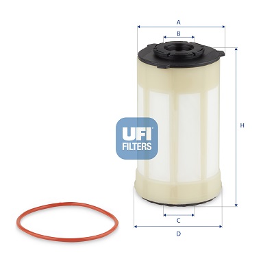 UFI YAKIT FİLTRESİ FIAT DUCATO 20> CITROEN JUMPER 20> PEUGEOT BOXER 20> 2.2D MTJ 2.2HDI E6 OEM: 77369146-1695200280 - UFI 26H2O07 kodlu oto yedek parça görseli
