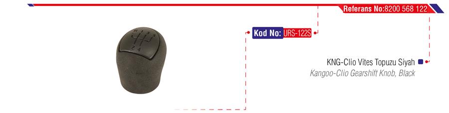 URS VİTES TOPUZU SİYAH CLIO II-KNG III 8200568122 OEM: 8200568122 - URS 122S kodlu oto yedek parça görseli