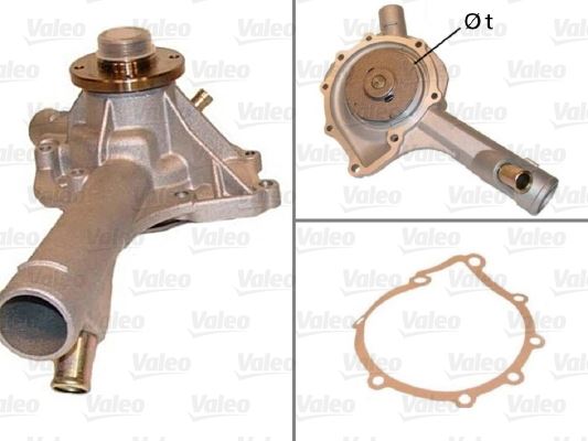 VALEO DEVIRDAIM POMPASI MERCEDES M111 W202 W124 C208 W210 W163 R170 OEM: A1112004001 - VALEO 506306 kodlu oto yedek parça görseli