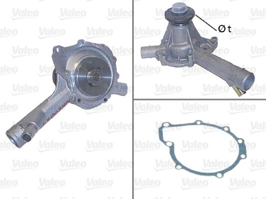 VALEO DEVIRDAIM POMPASI MERCEDES M111 W202 S202 C208 A208 W210 S210 R170 W163 OEM: A1112002301 - VALEO 506660 kodlu oto yedek parça görseli