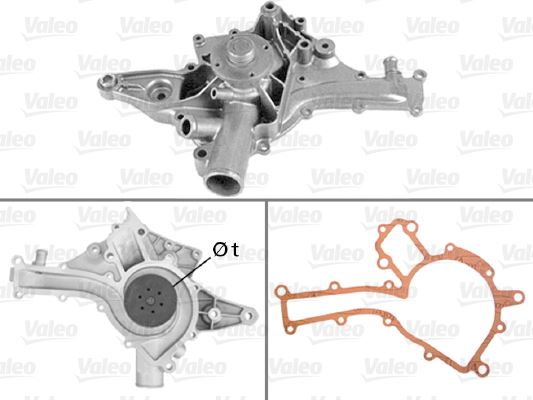 VALEO DEVIRDAIM POMPASI MERCEDES M112 W203 W210 W211 W163 W220 A1122001401 OEM: A1122001401 - VALEO 506787 kodlu oto yedek parça görseli