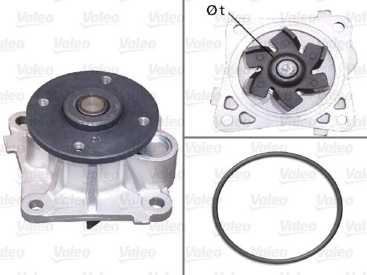 VALEO DEVIRDAIM POMPASI SMART FORTWO Coupe 451 07 . MITSUBISHI COLT ASX LANCER ECLIPSE CROSS A1352000001-MN143664 OEM: A1352000001-MN143664 - VALEO 506962 kodlu oto yedek parça görseli