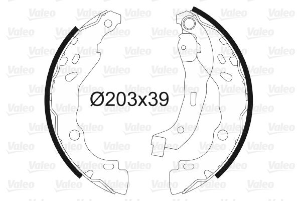 VALEO ARKA FREN PABUÇ BALATASI RENAULT CLIO II 98 CLIO IV 12 CLIO SYMBOL 02 SYMBOL III 13 DACIA SANDERO 08 LOGAN 06 SANDERO II 12 LOGAN II 12 OEM: 440609415R-6001551409-7701207178 - VALEO 562810 kodlu oto yedek parça görseli