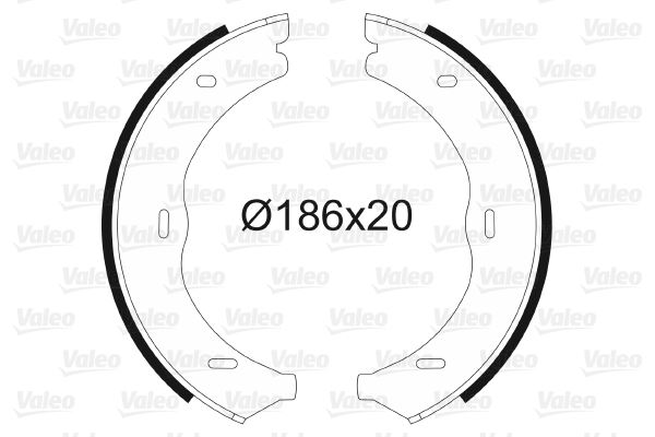 VALEO FREN BALATASI ARKA PARK FRENI MERCEDES VITO W639 W447 OEM: A6394200220 - VALEO 564145 kodlu oto yedek parça görseli