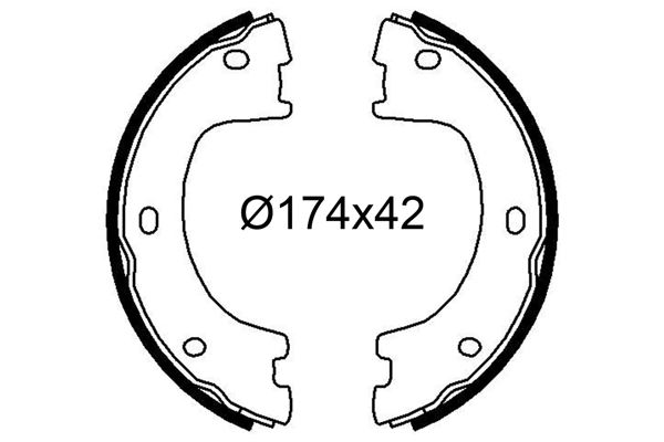 VALEO FREN BALATASI ARKA PARK FRENI MERCEDES SPRINTER B906 . VW CRAFTER 30-35-50 CIFT TEKER A9064200420-2E0698525A OEM: A9064200420-2E0698525A - VALEO 564258 kodlu oto yedek parça görseli