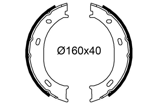 VALEO FREN BALATASI ARKA PARK FRENI MERCEDES SPRINTER B901 B904 . VW LT 28-35-46 A0024205820-2D0698525B OEM: A0024205820-2D0698525B - VALEO 564269 kodlu oto yedek parça görseli