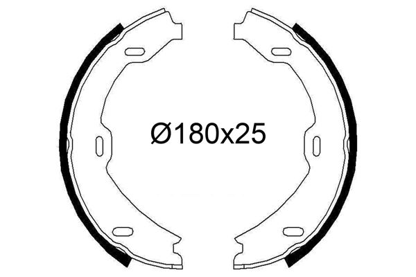 VALEO FREN BALATASI ARKA PARK FRENI MERCEDES S-CLASS W220 C215 99 06 A2204200520 OEM: A2204200520 - VALEO 564276 kodlu oto yedek parça görseli