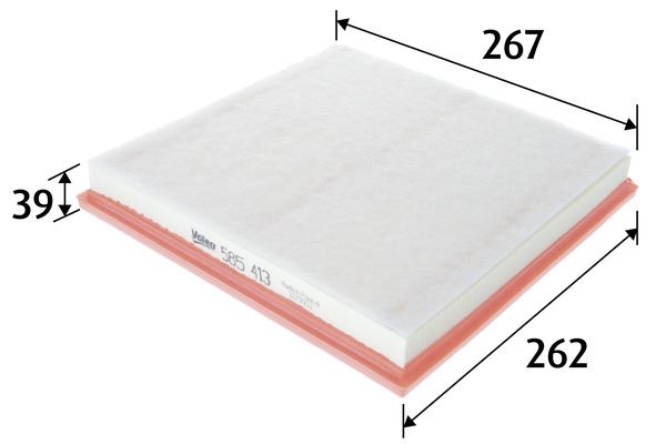 VALEO HAVA FİLTRESİ ASTRA J 1.3CDTİ-1.4 16V-2.0CDTİ TURBO 09 CRUZE 09 2.0 CDI SÜNGERLİ OEM: 834126-13272719 - VALEO 585413 kodlu oto yedek parça görseli