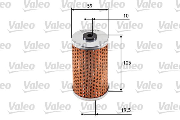 VALEO YAG FILTRESI MERCEDES M102 W201 W123 S123 C123 W460 W461 W463 B601 B602 OEM: A0001802409 - VALEO 586585 kodlu oto yedek parça görseli