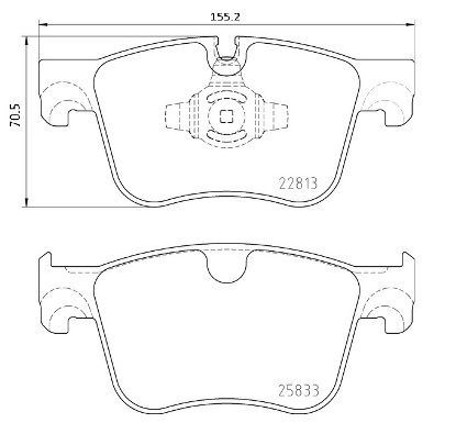 VALEO ÖN FREN BALATASI COMBO E 18 GRANDLAND 17 C4 13 BERLINGO 18 PARTNER 18 RIFTER 18 308 13 3008 16 508 18 5008 16 DS7 17 1609898580-1636925480-1678168480 OEM: 1609898580-1636925480-1678168480 - VALEO 670213 kodlu oto yedek parça görseli