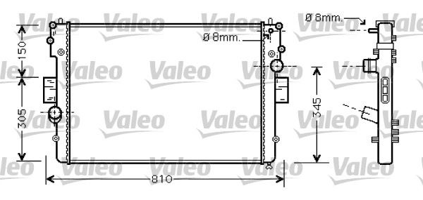VALEO RADYATÖR IVECO DAILY V TD OEM: 504045489-504084141 - VALEO 734448 kodlu oto yedek parça görseli