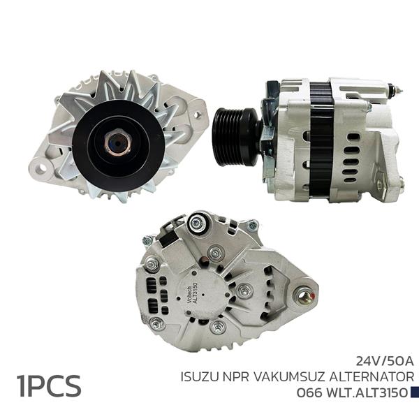 VOLTECH ALTERNATÖR 24V 50A ISUZU NPR VAKUMSUZ 2506151 OEM: 2506151 - VOLTECH 066WLT.ALT3150 kodlu oto yedek parça görseli