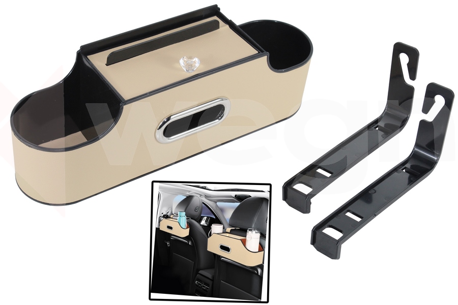 WEGNA ARAÇ İÇİ KOLTUK ARKASI ORGANİZERİ KREM OEM: AKSESUAR - WEGNA AC01-023 kodlu oto yedek parça görseli