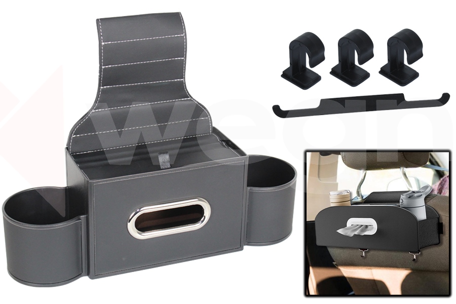 WEGNA ARAÇ İÇİ KOLTUK ARKASI ORGANİZERİ SİYAH OEM: AKSESUAR - WEGNA AC01-024 kodlu oto yedek parça görseli